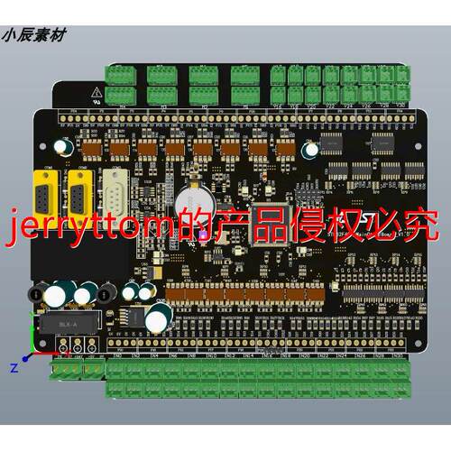 STM32F407工控主板PCB+原理图源文件AD格式  232 485 光耦等