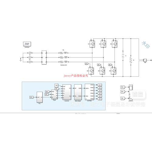 三相整流器PWM整流器真模型采用dq坐标下的电压电流双闭环