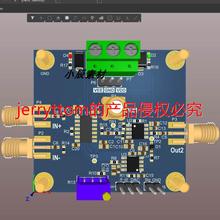 自动增益放大器VCA821模块AGC 350M带宽 原理图+PCB源文件