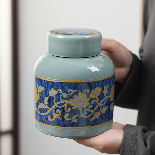 雄驰陶瓷茶叶罐家用陶瓷罐蛐蛐罐