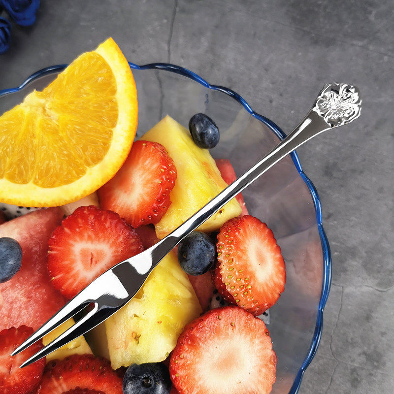 出口高端！抗菌1810不锈钢水果叉点心叉网红摆拍聚餐吃蛋糕的叉子,餐饮具,水果叉/水果签,淘宝优惠券,粉丝福利购,淘宝优惠卷