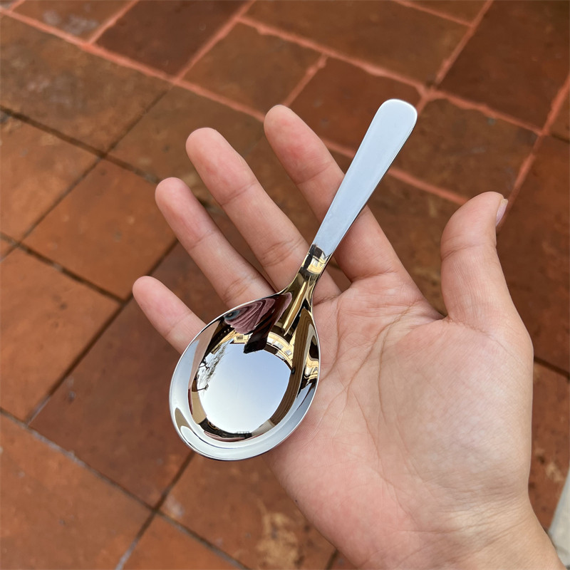 【大头短柄】304不锈钢喝汤勺家用加深大圆头吃饭勺子调羹,餐饮具,西餐勺,淘宝优惠券,粉丝福利购,淘宝优惠卷