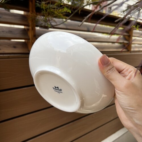 代购美国Tuxton炒菜盘子8英寸陶瓷深盘汤菜盘炒面盘沙拉碗面碗