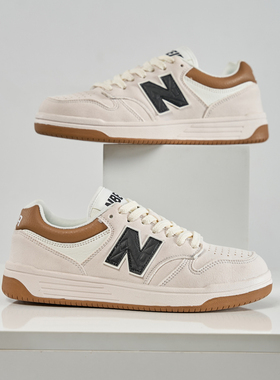 2025新款新百伦板鞋N字480男鞋秋冬轻便情侣小白鞋增高厚底德训鞋