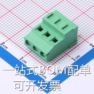 MX128H-3.81-GN01-03P-Cu-Y-A 螺钉式接线端子 3.81mm 1x3P 排数: