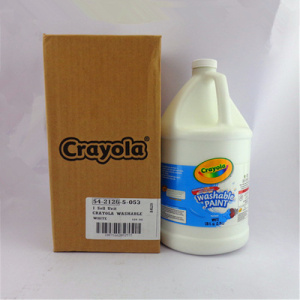 美国绘儿乐crayola儿童绘画一加仑幼儿可洗颜料54-2128白色瑕疵品