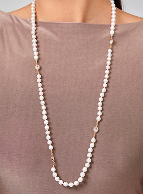 毛衣链春节珍珠冬季长链女生2026