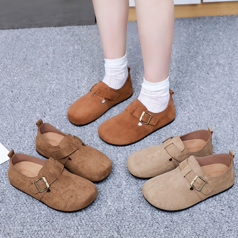 勃肯鞋女2026新款一脚蹬懒人复古休闲鞋时尚百搭软底舒适平底女鞋,女鞋,时尚休闲鞋,淘宝优惠券,粉丝福利购,淘宝优惠卷