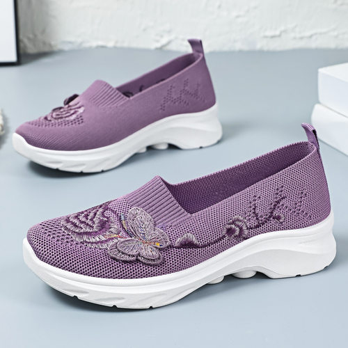 一脚蹬中老年健步鞋中式妈妈鞋