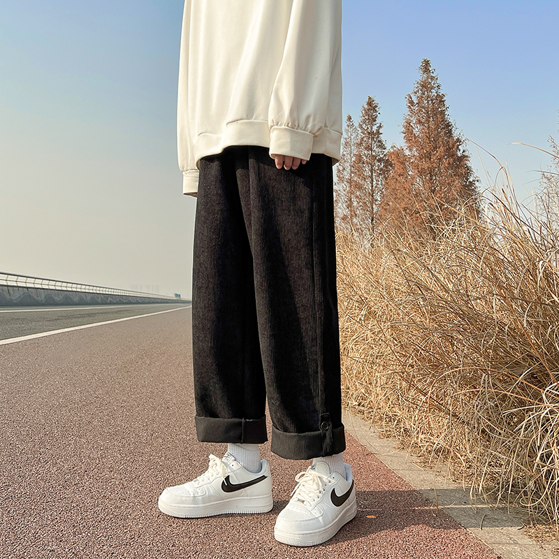 D201-DM92-P40男款夏装直筒纯色灯芯绒休闲裤宽松透气运动裤，女装休闲裤，电商D321-1