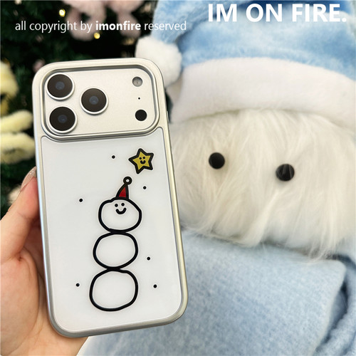 ins卡通趣味小众雪人星星涂鸦