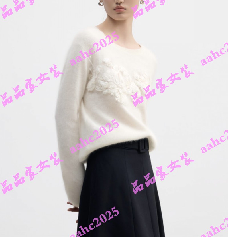 YOUXIZI尤西子2025冬装新款国内正品代购毛衫2556M5167 吊牌1399