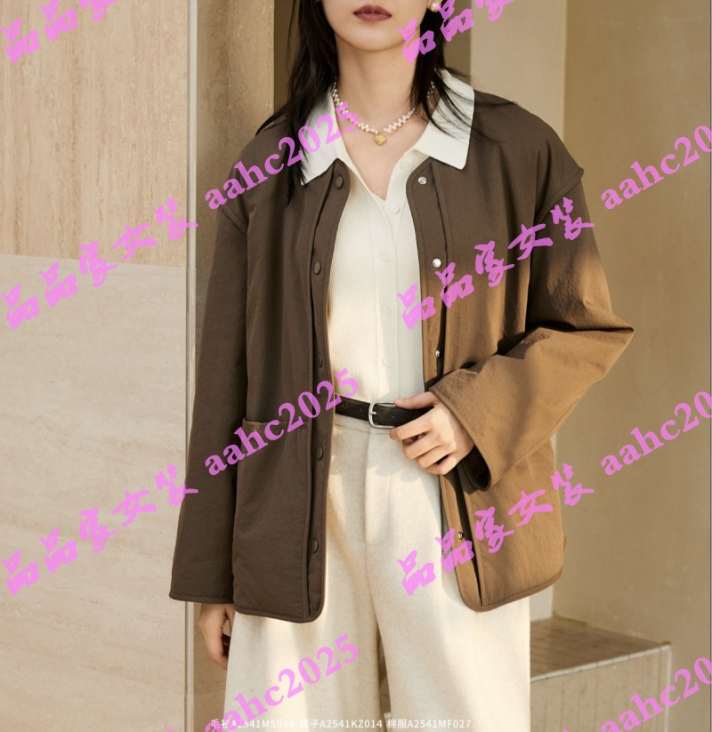 Aitoo·Suxi艾凸苏希2025冬装新款国内正品代购棉服 A2541MF027