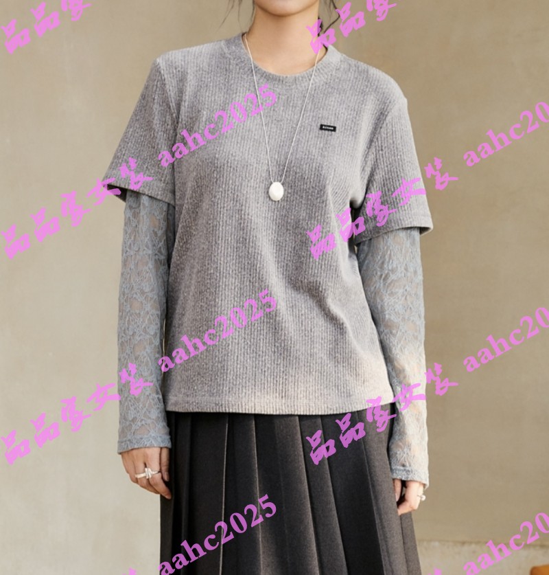 Aitoo·Suxi艾凸苏希2025冬装新款国内正品代购T恤 A2541TX172