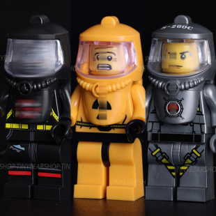 适用于乐高生化危机辐射服生化防毒面具防化服武器积木人仔偶玩具