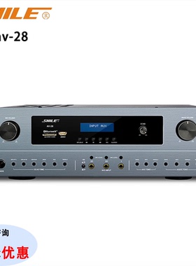 狮乐 AV-28家庭ktv音响功放机卡拉OK唱歌功放高保真会议功放av-24