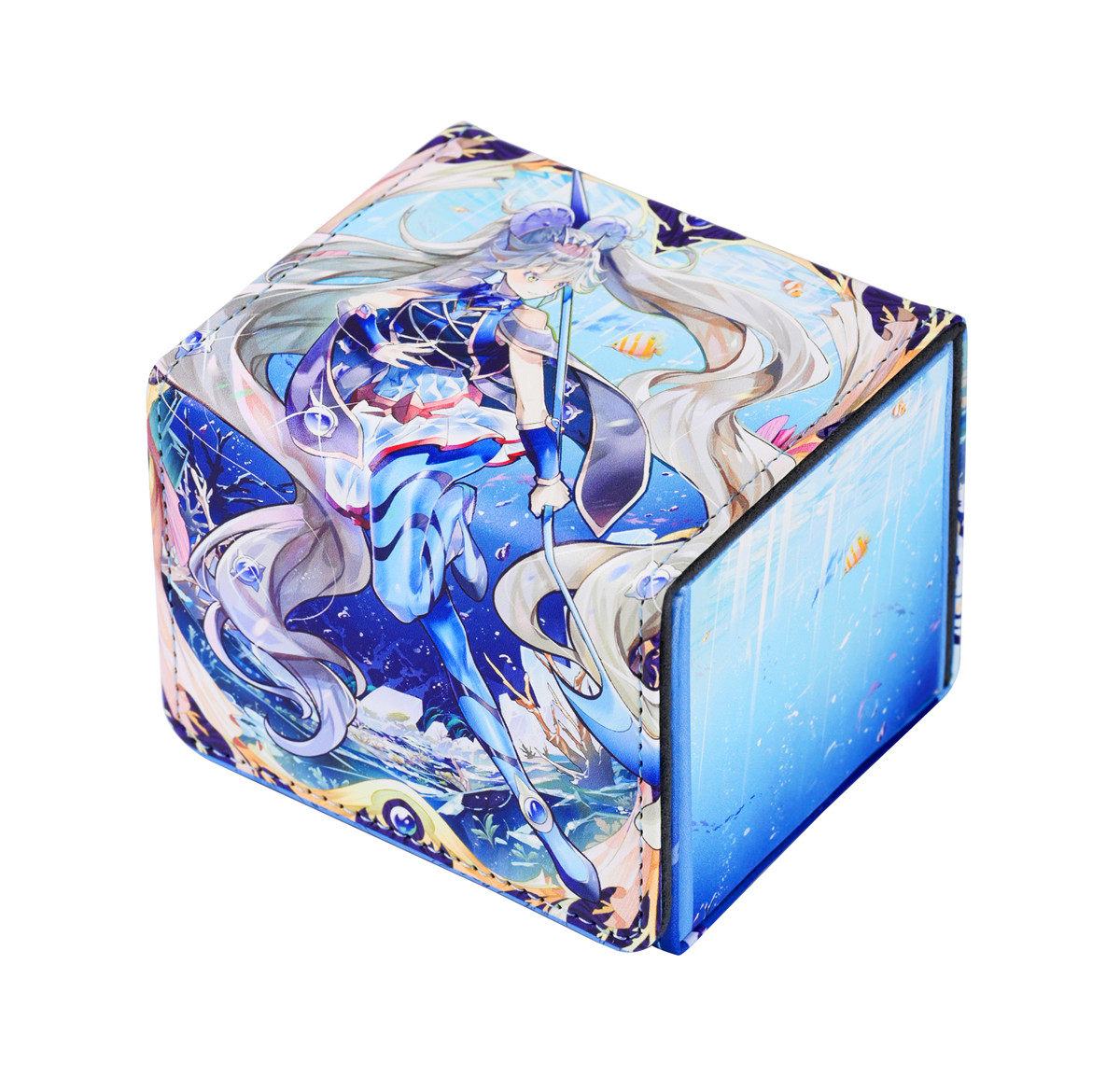 【黑猫卡牌】游戏王-卡盒-海晶少女 水波葵叶船蛸 卡盒 皮质