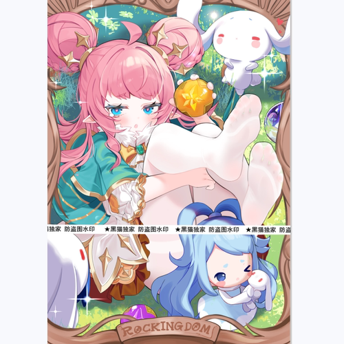 【黑猫卡牌】符文战场-妹套-洛克王国 可丽希亚  白丝 卡套独家
