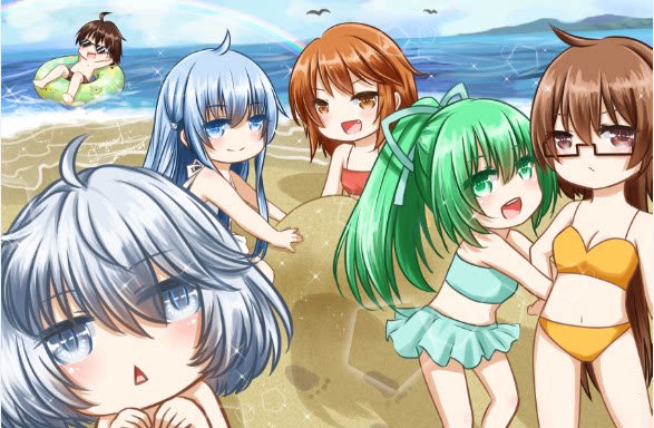 【黑猫卡牌】游戏王-卡垫- 灵使 泳装 q版 垫子 牌垫 独家!