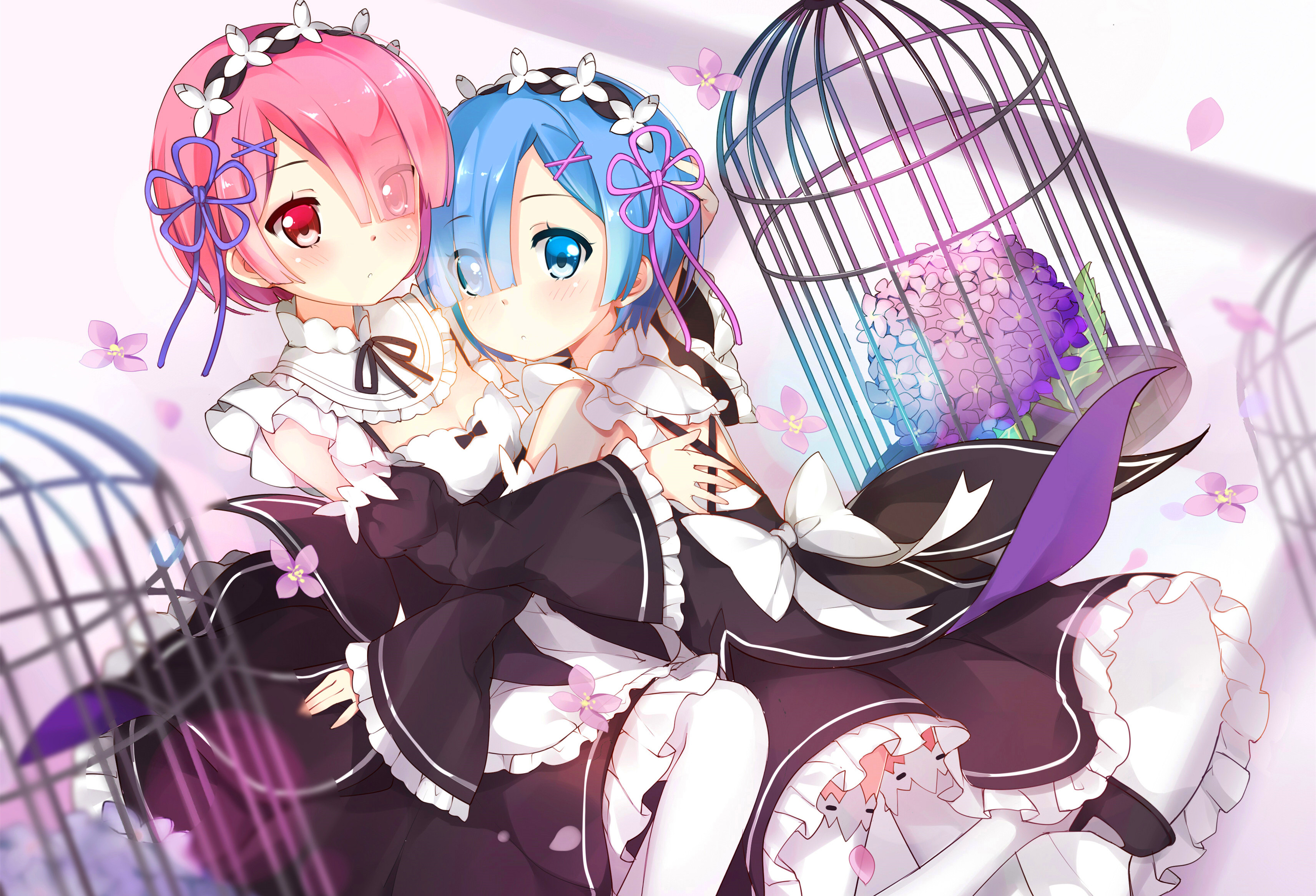 【黑猫卡牌】游戏王-卡垫- 从零开始的异世界生活 蕾姆拉姆 牌垫