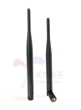 6DBI 2.4G折叠蓝牙天线 wifi无线监控ZigBee模块路由网卡胶棒天线