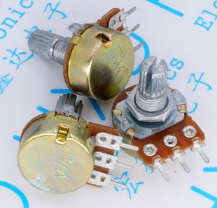 WH148型 5K 单联功放电位器 WH148 502 B5K 短柄 柄长15MM