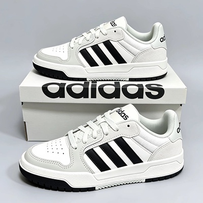 阿迪达斯adidas 男女同款休闲鞋运动鞋低帮板鞋白黑棕JI2546