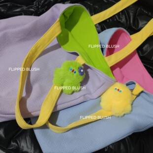 【可定配色】【中号单肩款】送挂件原创新品纯色学生单肩包