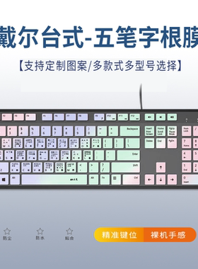 适用戴尔DELL灵越Ins3910-R14N9B台式机电脑键盘保护膜卡通字根贴