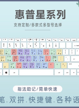 适用惠普畅游人Pavilion14-bf034TX bf033TX笔记本功能快捷键盘膜