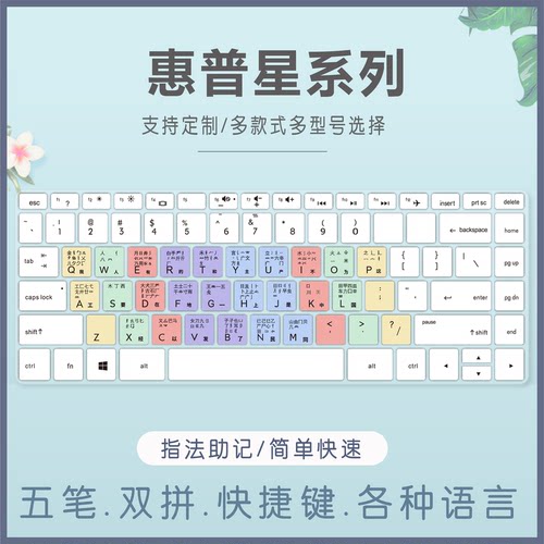 适用惠普畅游人Pavilion14-bf034TX bf033TX笔记本功能快捷键盘膜