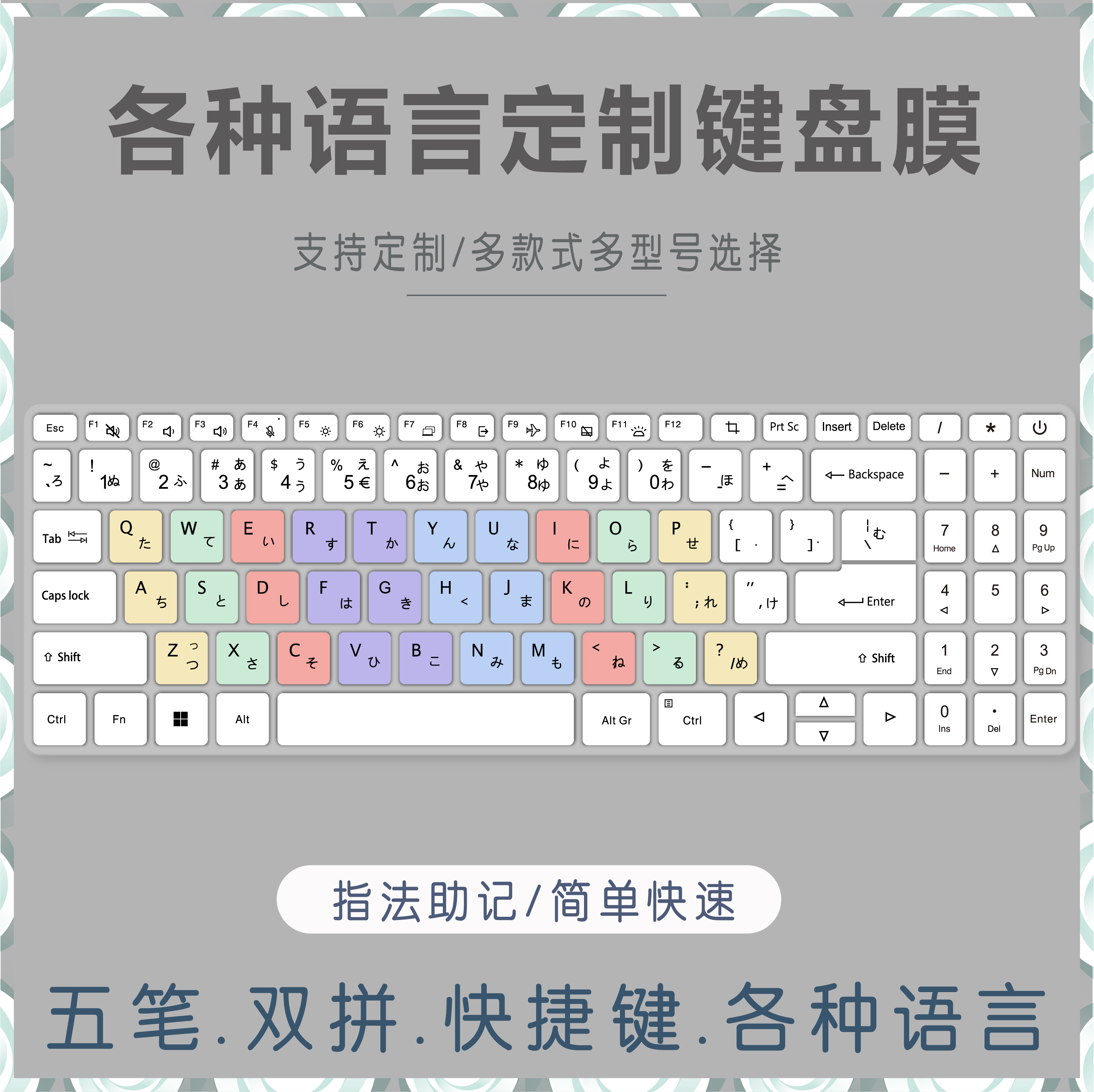 适用Acer宏碁新蜂鸟Fun键盘膜15.6寸电脑N22C6-S50-54繁体仓颉码
