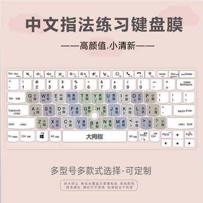 适用联想thinkpadx390键盘膜笔记本电脑X395中文汉字拼音语言翻译