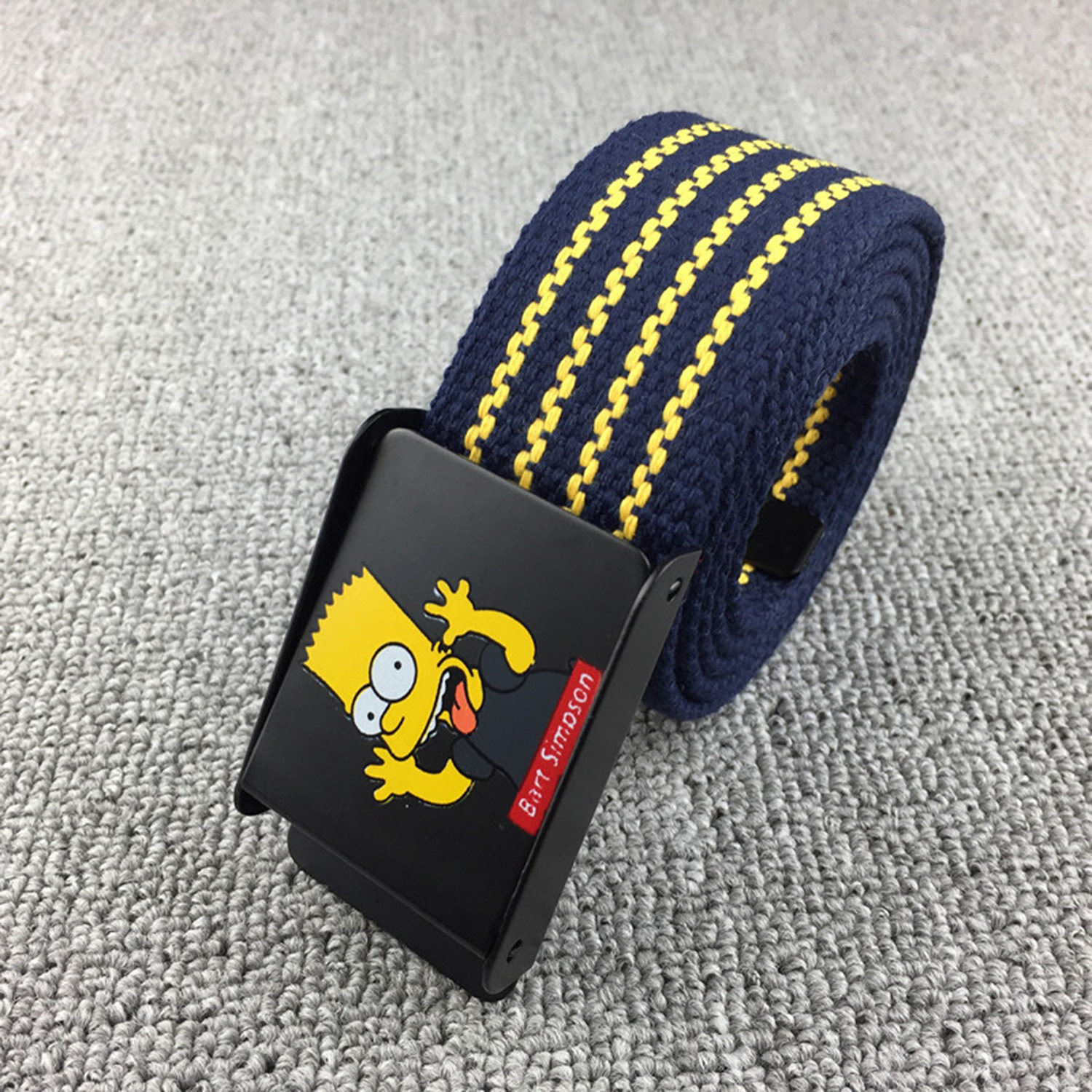 帆布腰带男女潮ins牛仔裤带年轻人韩版简约百搭时尚自动扣皮带