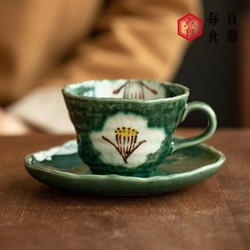 日本陶瓷咖啡套杯日式粗陶风马克杯ins风高颜值杯子 家用简约