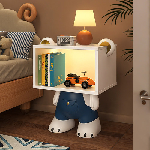 床头柜卡通儿童房男孩卧室现代简约一体小柜子收纳床头边几置物架