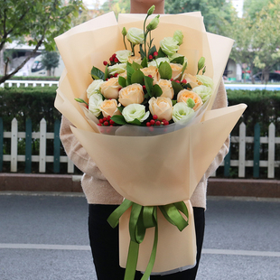 西安红玫瑰花束鲜花速递同城配送雁塔未央碑林长安莲湖生日送花店