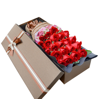 同城生日红玫瑰花束男女友表白