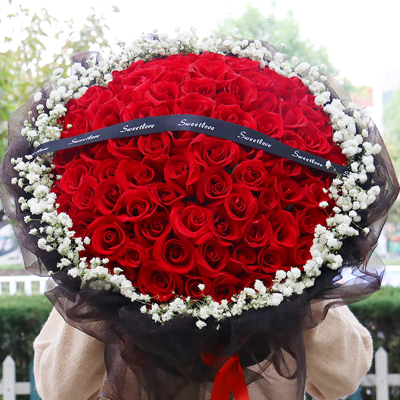 99朵玫瑰花北京武汉情人生日女友