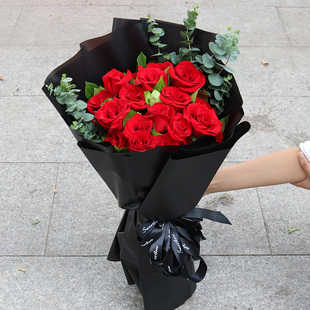 合肥同城鲜花速递红玫瑰花束礼盒瑶海庐阳蜀山包河生日祝福520