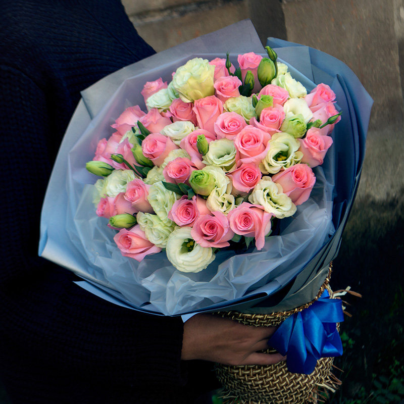 混搭花束海南三亚海口三沙玫瑰花鲜花速递同城生日表白鲜花送花店