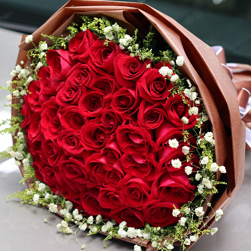 鲜花速递红玫瑰花同城情人节花束北京上海广州深圳杭州南京店送花