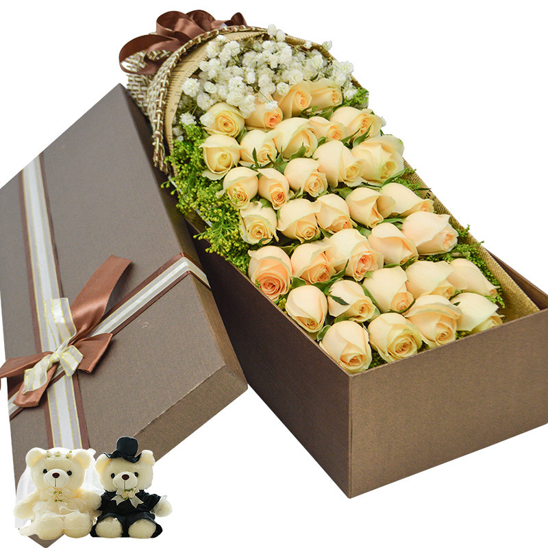 合肥同城生日香槟玫瑰花束