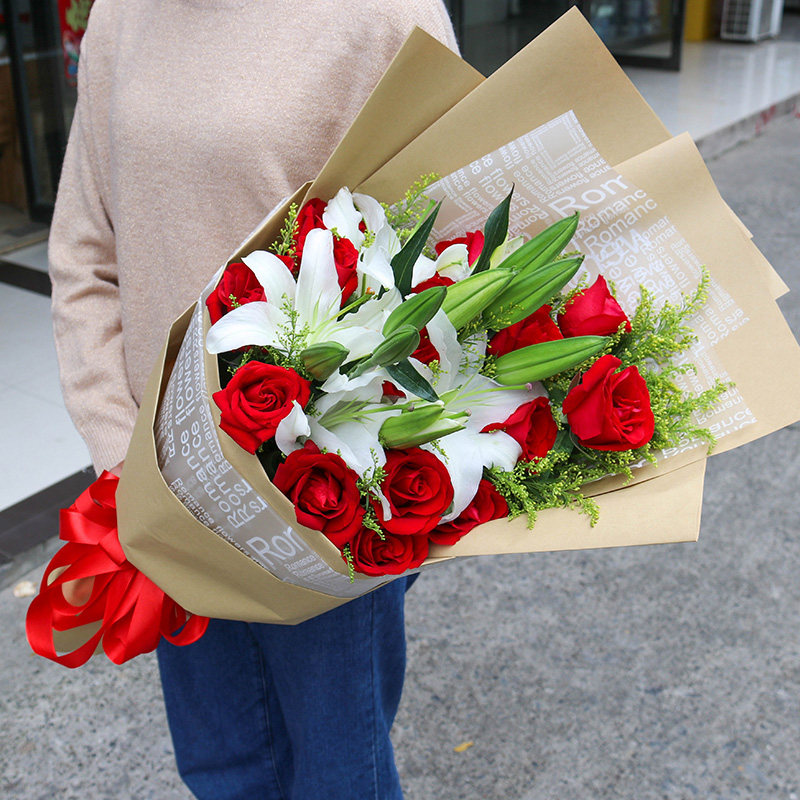 情人节花束香水百合玫瑰东莞
