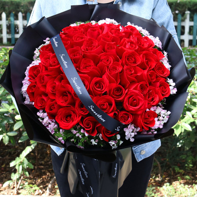 生日香槟玫瑰花束