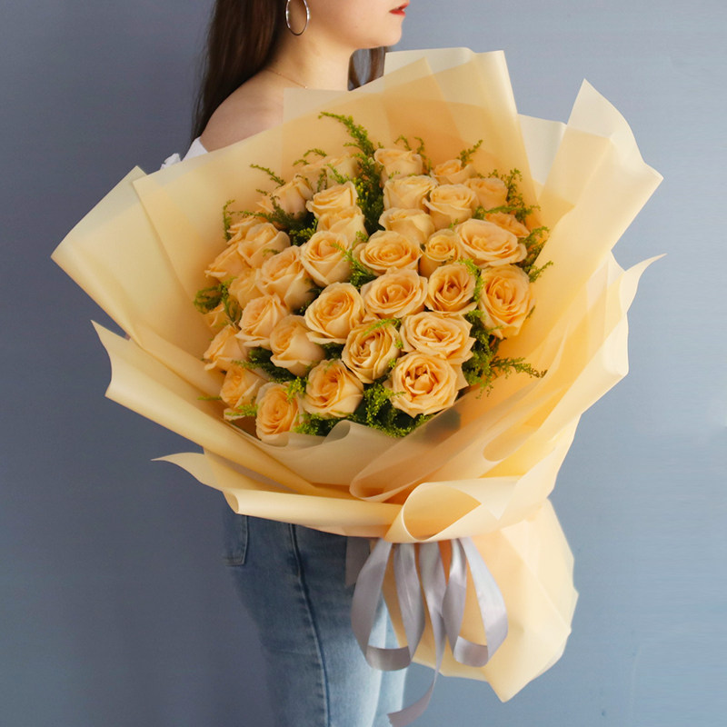 同城生日香槟玫瑰花束