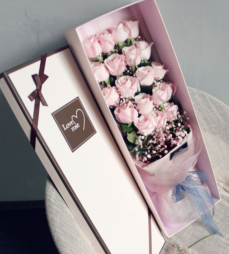 天津鲜花速递大港东丽西青津南同城生日红玫瑰礼盒花店送上门