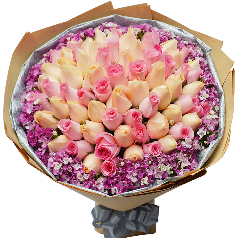 北京鲜花速递同城红玫瑰花束生日礼盒上海天津杭州广东深圳送花店