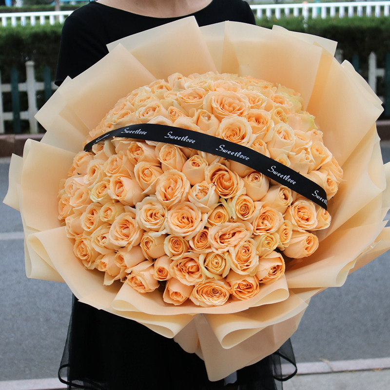 99朵生日合肥同城红玫瑰花束表白