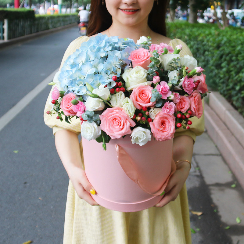 父亲节手提花篮生日长春鲜花速递同城南关朝阳绿园二道双阳送花店